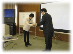 学生優秀発表表彰の様子